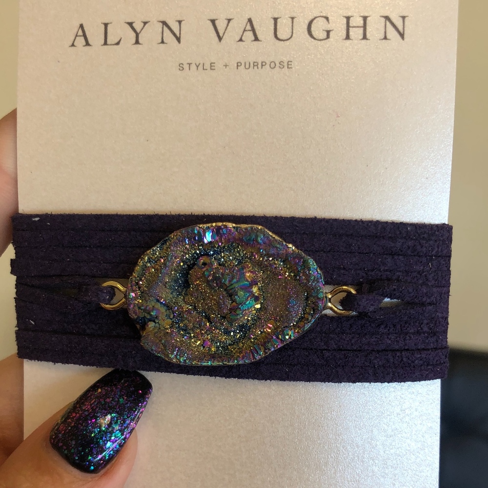 Peacock Ore Alyn Vaughn Wrap Bracelet/Necklace
